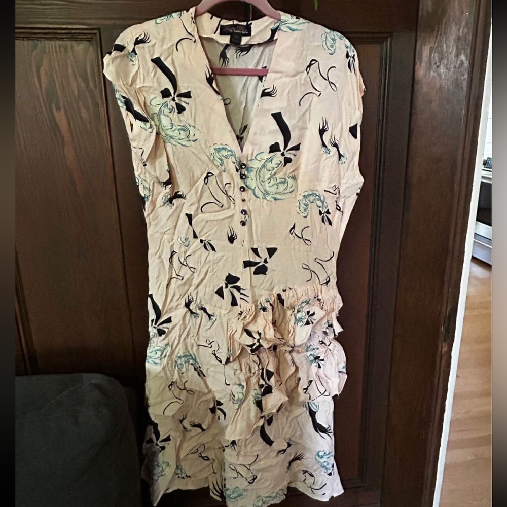 Trashy Diva Slap Tickle print bustle dress 14